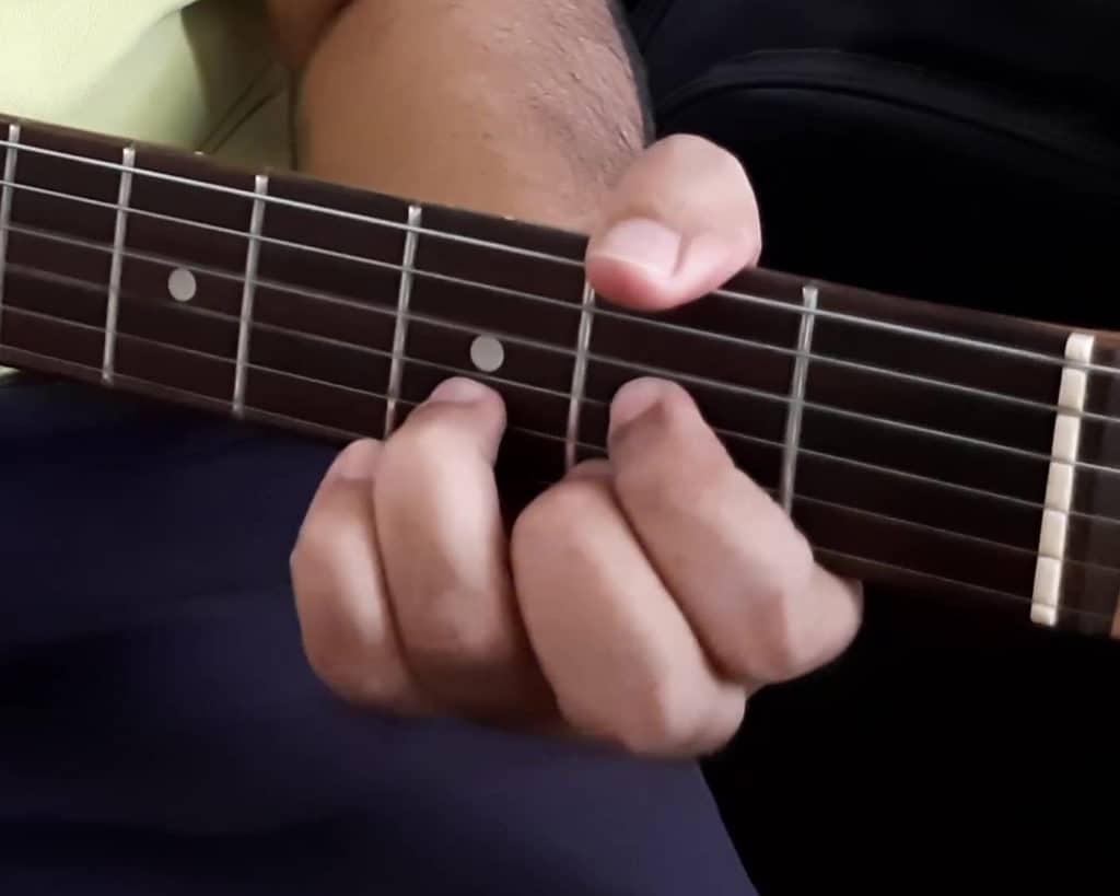 D Major Chord - Finger Position