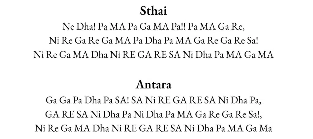 Raag yaman sargam