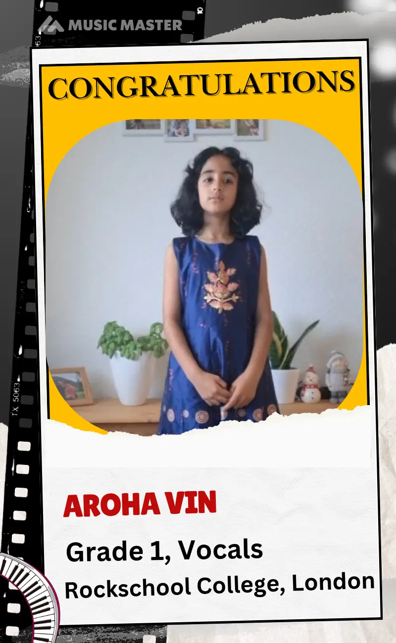 Aroha Vin_Grade 1_Rockschool_Vocals