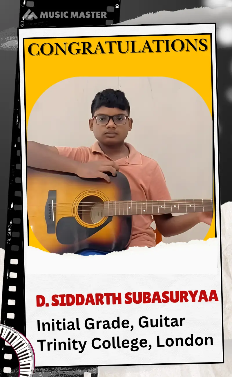 D. Siddarth Subasuryaa-Initial Grade - Guitar-Trinity-college