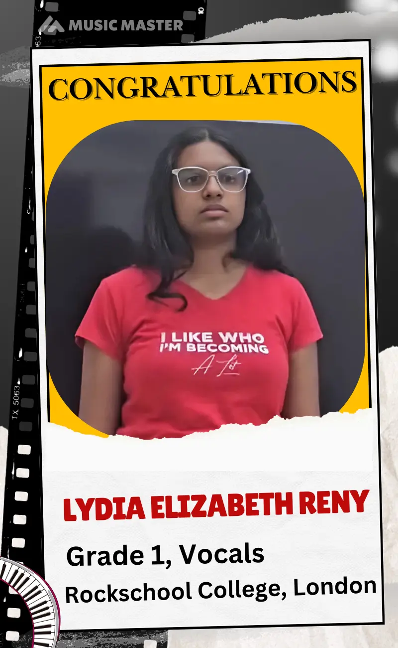 Lydia Elizabeth Reny_Grade 1_Rockschool_Vocals