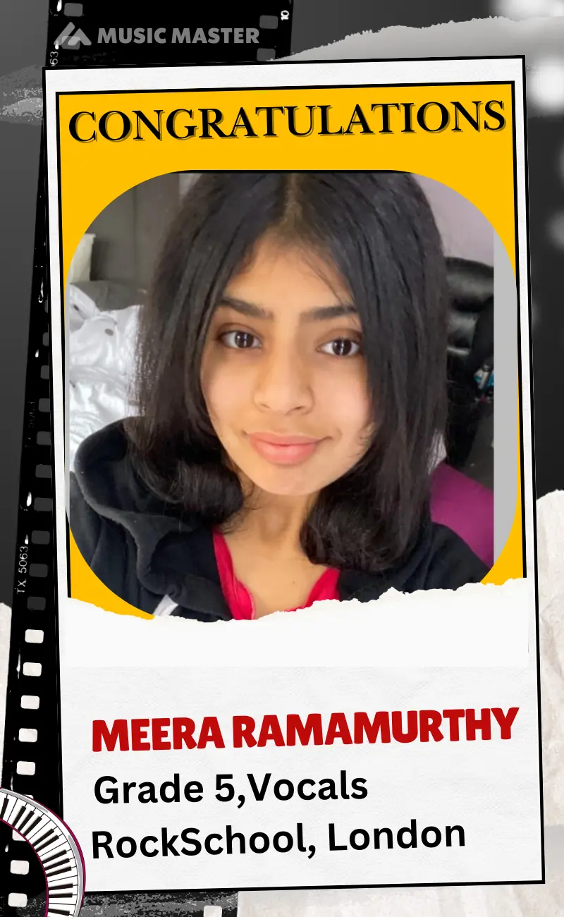 Meera Ramamurthy Grade 5 rockschool london