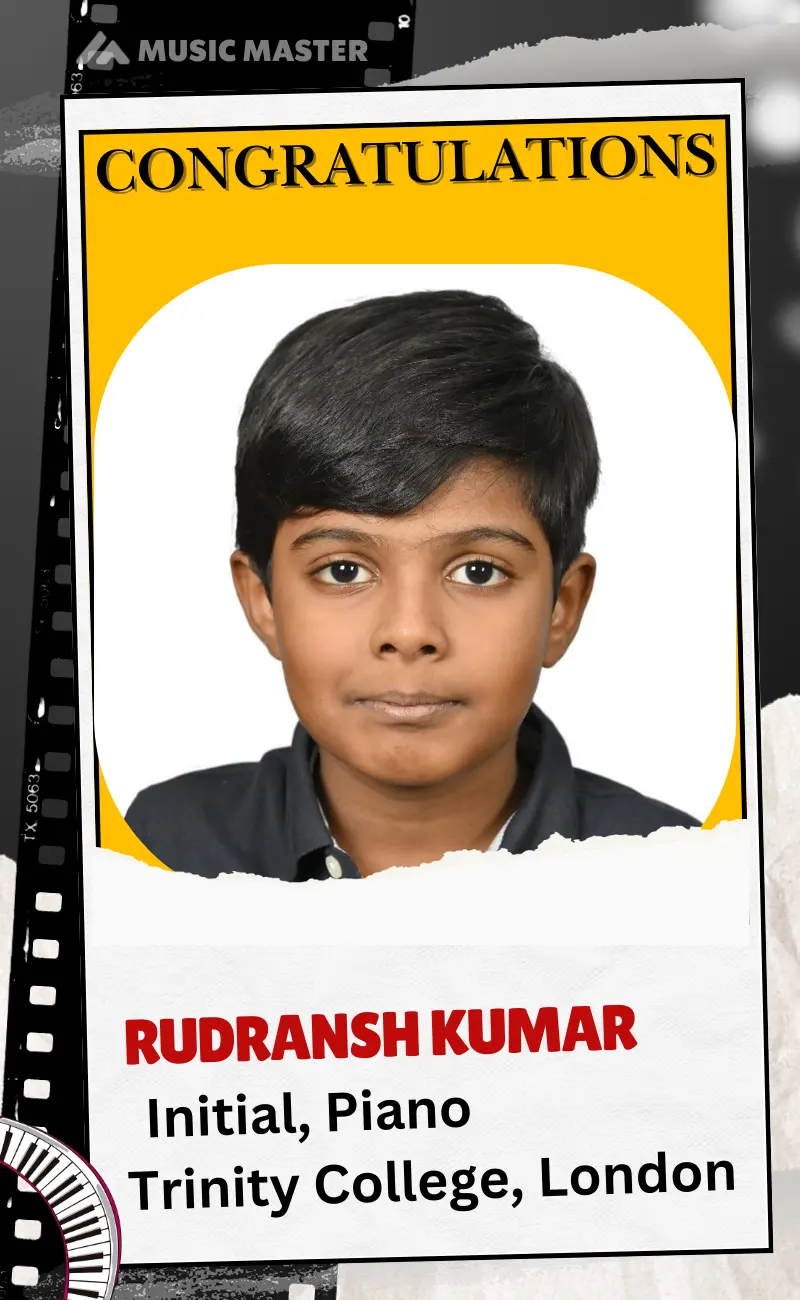 Rudransh Kumar initial piano Trinity college